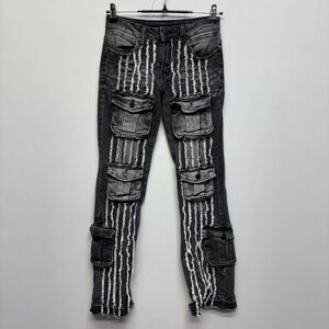 Rockstar Original Boy Youth RSK205 Flare Stacked Jeans Size 12 Denim D083 -24
